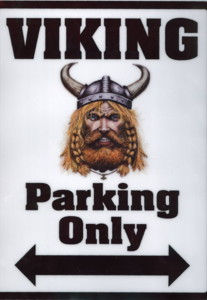 Viking Parking Only Poster